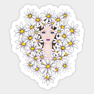 Daisy Lady Sticker